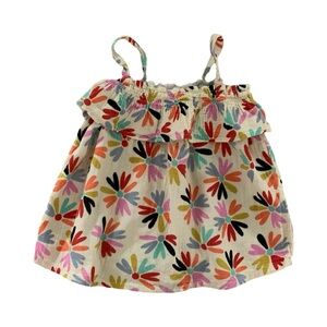 Hanna Andersson Floral Baby Doll Top Size 10